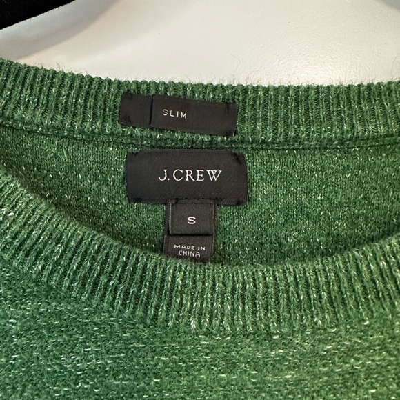 J. Crew Men's Green  Cotton- Sweater Small Slim - Picture 5 of 6